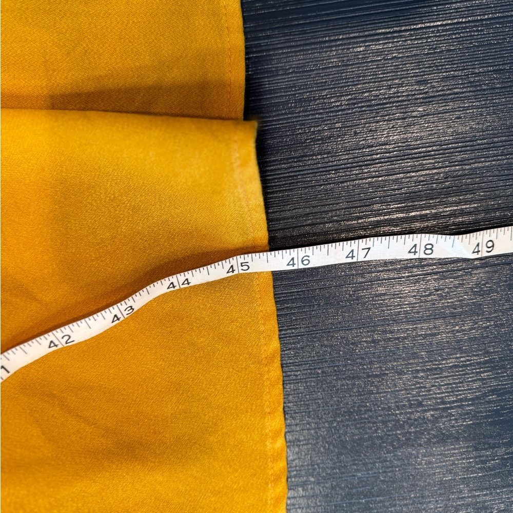 Fashion Nova River Flow Mustard Yellow V-Neck Tie-Waist Maxi Dress - Picture 10 of 10